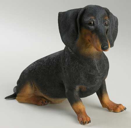 Danbury Mint Figurine Dashing Dachshund - No Box