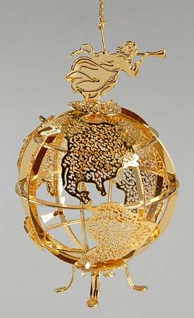 2000 Gold Christmas Ornament Collection Joy To The World - No Box