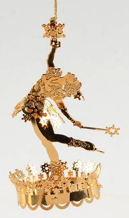 1997 Gold Christmas Ornament Collection Ice Princess - Boxed