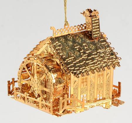 1997 Gold Christmas Ornament Collection Watermill - Boxed