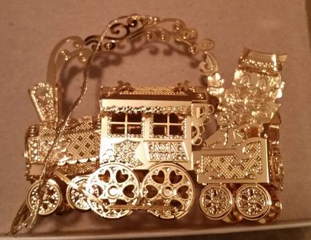1998 Gold Christmas Ornament Collection Santa's Express - Boxed