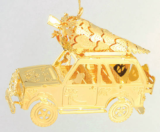 2001 Gold Christmas Ornament Collection Homeward Bound - Boxed