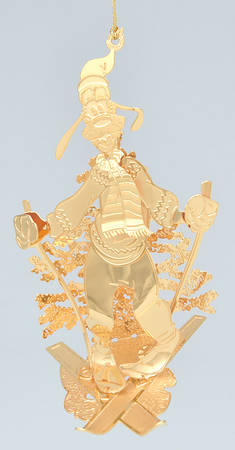 Disney Gold Ornaments Goofy - No Box