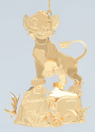 Disney Gold Ornaments Simba - No Box