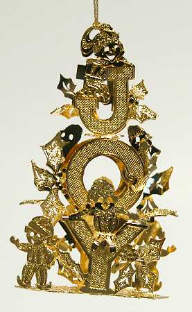 Annual Gold Christmas Ornaments Joy - Boxed