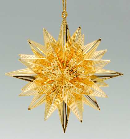 Annual Gold Christmas Ornaments Star Bright - Boxed