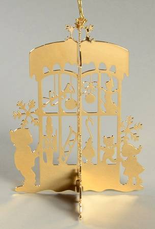 Annual Gold Christmas Ornaments Toy Shop - No Box