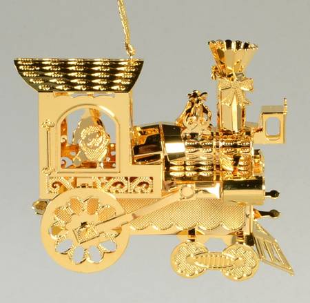 Annual Gold Christmas Ornaments Santa Claus - Boxed