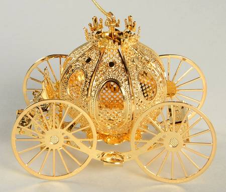 Annual Gold Christmas Ornaments Fantasy Coach - Boxed