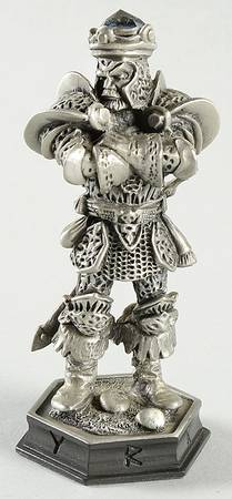 Fantasy of the Crystal Chess Set Vistar The Terrible - King-Black Chess Piece