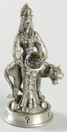 Fantasy of the Crystal Chess Set Rani The Fair - Queen-White Chess Piece