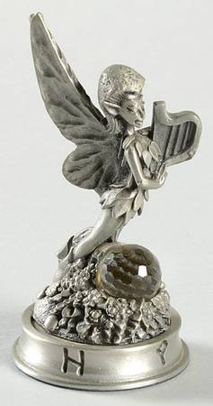 Fantasy of the Crystal Chess Set Cerenoth The Elf - Pawn2-White Chess Piece