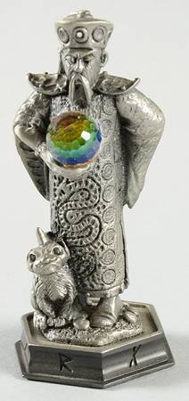 Fantasy of the Crystal Chess Set Chendu The Mandarin - Bishop 2-Black Chess Piece