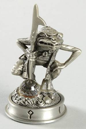 Fantasy of the Crystal Chess Set Varweb The Kobold - Pawn7-White Chess Piece