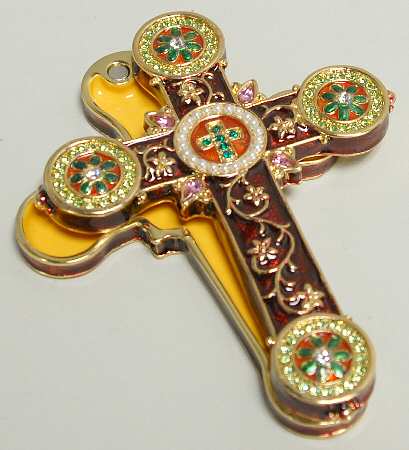 Bejeweled Collection Cross-Burgundy - No Box