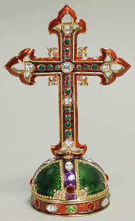 Bejeweled Collection Cross On Base-Pierced Points - No Box