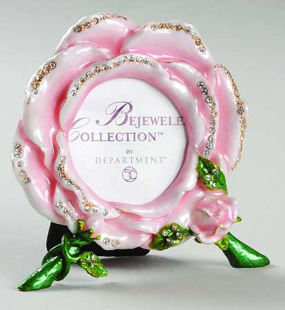 Bejeweled Collection Rose Frame-Pink - Boxed