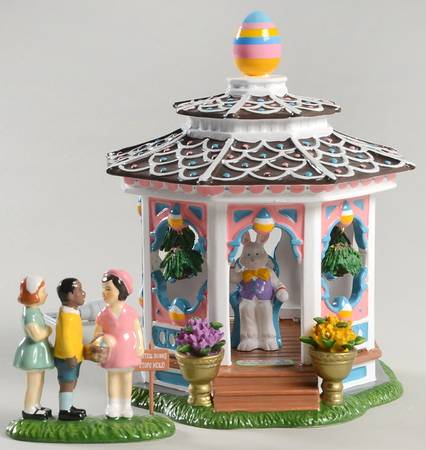 Snow Village Easter Easter Bunny Gazebo - Boxed