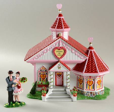 Snow Village Celebrate Love Chapel Of Love - No Box