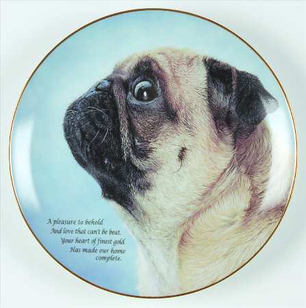 Devoted Pugs by Danbury Mint