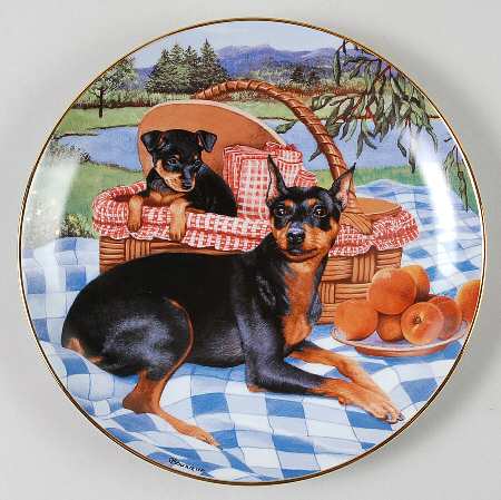 Miniature Pinschers Family Picnic - No Box