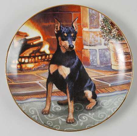 Miniature Pinschers Fireside Friend - No Box