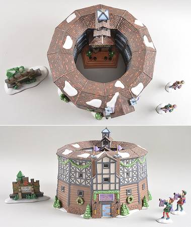 Historical Landmark Series Old Globe Theatre-Set Of 4 - No Box
