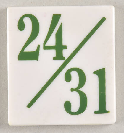 John Deere Perpetual Calendar #24/31 Tile - No Box