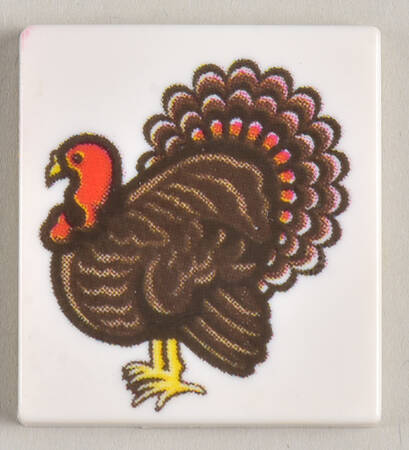 John Deere Perpetual Calendar Thanksgiving Tile - No Box
