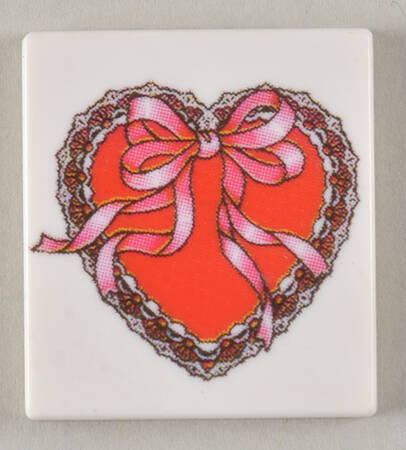 John Deere Perpetual Calendar Valentine's Day Tile - No Box