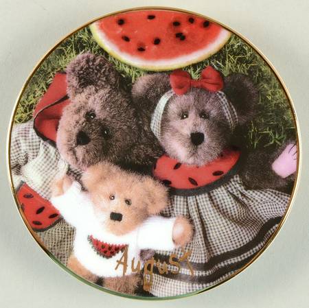 Boyds Bear Calendar Perpetual August - No Box