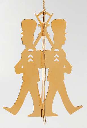 1980 Gold Christmas Ornament Collection Toy Soldier - No Box