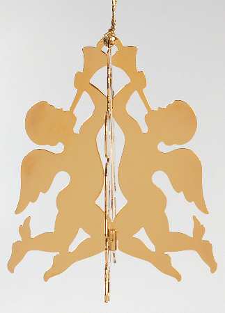 1980 Gold Christmas Ornament Collection Cherub - No Box