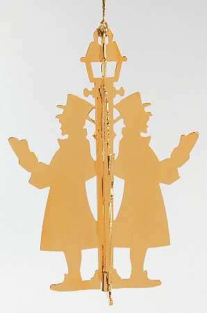 1980 Gold Christmas Ornament Collection by Danbury Mint
