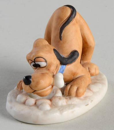 Disney Figurines Pluto-Bone Blue Collar - No Box