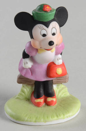 Disney Figurines Minnie Mouse On Fence  - No Box