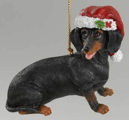 Delightful Dachsunds Just Like Santa - No Box