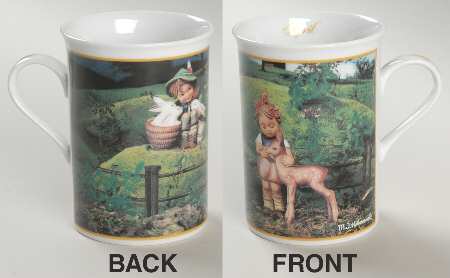 M I Hummel Mugs of the Year April -Playmates - Boxed