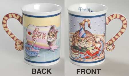 Comical Cats Collector Mug Party Time - Boxed