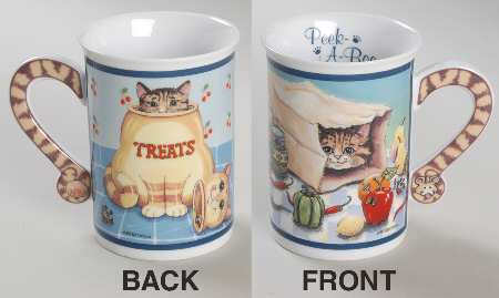 Comical Cats Collector Mug Peek-A-Boo - No Box