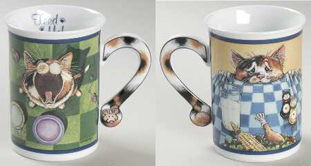Comical Cats Collector Mug Feed Me - Boxed