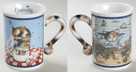 Comical Cats Collector Mug Curiosity - Boxed