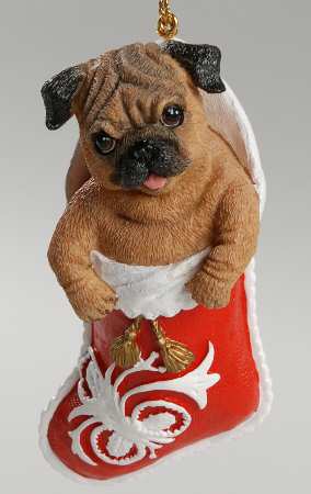 Pugs and Kisses Ornament Stocking Stuffer - No Box