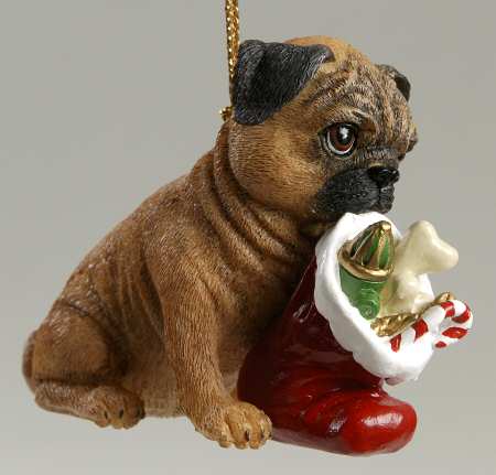 Pugs and Kisses Ornament All For Me - No Box