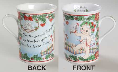 Dreamsicles Twelve Days of Christmas Mug Two Trurtle Doves - No Box