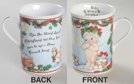 Dreamsicles Twelve Days of Christmas Mug Three French Hens - Boxed