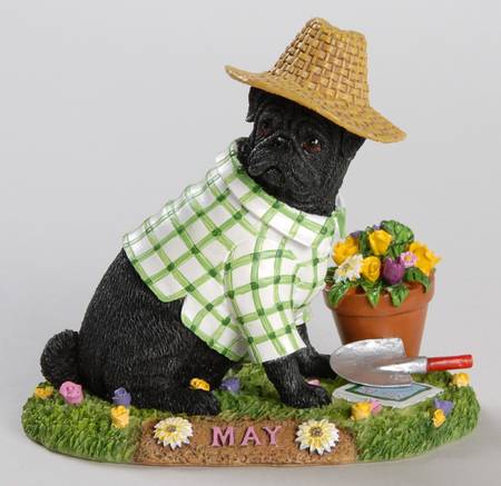Pug Calendar Figurines May - No Box