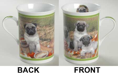 Purely Pugs Mug Pug Picnic - No Box