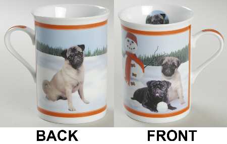 Purely Pugs Mug Frosty Friends - No Box