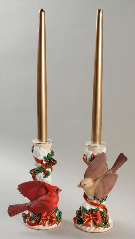 Winter Enchantment Candlesticks by Danbury Mint